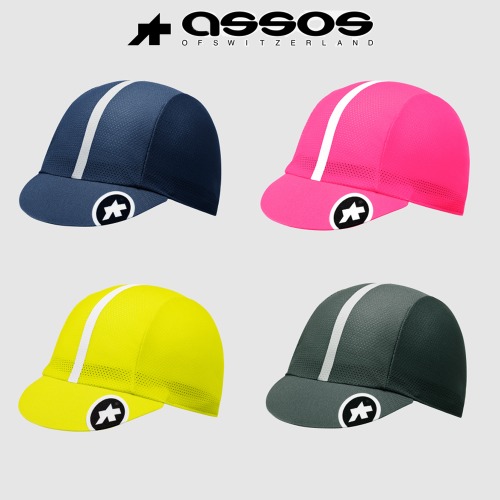 [23년 신상] 아소스 ASSOS 모자 Cap (블루, 옐로우, 그린, 핑크)